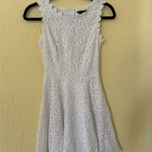 Elegant White Lace Dress